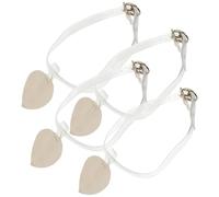 HOMOCONO Cinturini per Tacchi Alti Trasparenti in Pelle Microfibra, Design Ergonomico a Forma di Cuore, 2 Paia Facili da Applicare per Scarpe in Pelle e Camminate Lunghe
