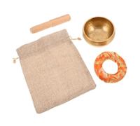 HOMOCONO Ciotola Sonora in Rame per Meditazione e Yoga, Set Portatile Battente in Legno, per Pratiche Spirituali Quotidiane e Armonizzazione Chakra