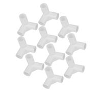 HOMOCONO Connettori per Mobili a Staffa 10 Pezzi, Connettore per Asta Guardaroba 22Mm, Giunto Angolare per Armadio Portatile e Scarpiera, Accessori per Organizzazione Casa
