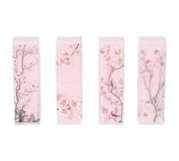 HOMOCONO Contenitori per Rossetto Vuoti 4 Pezzi in Abs Rosa Struttura Semplice Stile Classico Cinese Eleganti e Facili da Riempire per Uso Quotidiano