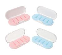 HOMOCONO Custodia Portatile per Punte di Penna per Tablet 4 Pezzi in Plastica Scomparti Multipli per Protezione Migliorata per Scuola e Viaggio