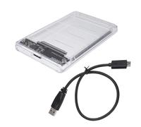 HOMOCONO Custodia Trasparente Usb3.0 per Hard Disk 2.5 Pollici Ssd, Supporto Hot-swapping, Plastico, Velocità 5gb/s, Espansione Memoria Laptop e Elaborazione Film