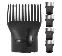HOMOCONO Diffusore per Chioma Pettine Concentratore Nero Resistente ad Alte Temperature in Pa, 5 Pezzi per Asciugacapelli, per Chioma Fini e Feste o Viaggi