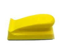 HOMOCONO Disco di Levigatura Manuale 66x126mm in Schiuma Pu Gialla, Comodo da Impugnare e Risparmio di Fatica per Levigatura del Legno e Lucidatura a Mano