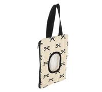 HOMOCONO Dispenser Portatile per Salviette da Viaggio con Design a Fiocco, Materiale, Comodo da Appendere per Passeggino, per Mamme in Movimento