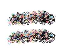 HOMOCONO Elastici per Chioma Bambina 400 Pezzi Gomma Morbida senza Cuciture Accessori Colorati per Acconciature Quotidiane da Festa per Ragazze senza Danno