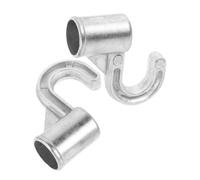 HOMOCONO Ganci per Asta Armadio in Lega di Alluminio 25mm, Supporti Resistenti per Guardaroba e Bagno, Installazione Semplice per Ottimizzazione Spazio, Set 2 Pezzi