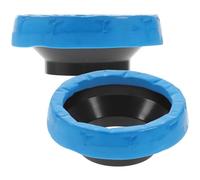 HOMOCONO Guarnizione ad Anello per Wc 2 Pezzi in Gomma e PP, Accessorio per Sedile Wc Mastice, per Bagno di Casa e Ufficio