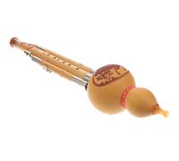 HOMOCONO Hulusi Fatto a Mano in Zucca e Bambù, Flauto di Cucurbita in Chiave Do per Principianti, Strumento Musicale Etnico per Lezioni e Pratiche Musicali Stile Casuale