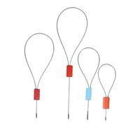 HOMOCONO Kit 50 Pezzi Sigilli Di Chiusura Filo D'acciaio 30 Cm, Pinze Per Sigillatura a Piombo, Sigilli Di Sicurezza Per Uso Logistico e Spedizioni Industriali