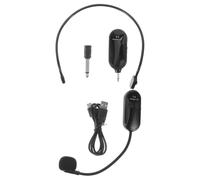 HOMOCONO Microfono Wireless 2.4g Uhf Auricolare Headset | Ricaricabile USB Cancellazione Rumore, Uso Prolungato Comodo, Adatto per Riunioni e Scuole