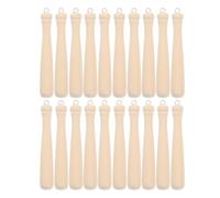 HOMOCONO Mini Mazze da Baseball Accessori Leggeri e Facili da Assemblare Set 25 Pezzi in Legno per Fai da Te per Ciondoli Sportivi e Creazione Gioielli