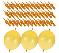 HOMOCONO Palloncini Link Tail in Lattice 100 Pezzi Coda Collegabile Dorata da 10 Pollici per Addobbi di Feste Nuziali e Compleanni