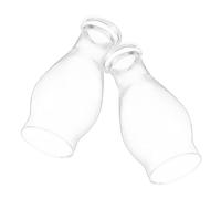 HOMOCONO Paralume Design Semplice e Resistente per Lampada a Olio Cherosene 2 Pezzi in Vetro Vintage, Alta Trasparenza e Penetrazione della Luce per Lampade Antiche