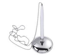 HOMOCONO Penna da Ufficio Supporto e Catena Argento, Penna per Firme a Banco per Sportelli Bancari e Reception