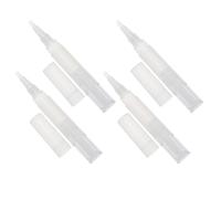 HOMOCONO Penna Vuota per Manicure 4ml Punta in Silicone Set da 4 Pezzi, Applicatore per Olio Cuticole e Crescita Ciglia, Accessorio Cosmetico Portatile per Uso Professionale e Domestico