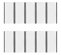 HOMOCONO Porta Etichette Magnetici per Scaffali e Magazzino, Set da 10 Pezzi Inserti Riutilizzabili 10X5 CM, per Uffici e Archivi Organizzativi