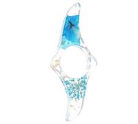 HOMOCONO Porta Pagine di Libri in Plastica Blu Portatile che Mantiene le Pagine Aperte per Amici Amanti della Lettura Mentre Stanno in Piedi o Leggono una Mano