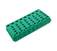 HOMOCONO Portaprovette da 0.5ml, 1.5ml e 2ml per in Plastica Verde 56 Fori, Supporto Centrifuga Pratico e Resistente per per Scientifico