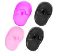 HOMOCONO Protezione Auricolare in Silicone per Tintura Chioma, 4 Pezzi Colorati, Leggeri e Riutilizzabili, Adatti per Colorazione Chioma e Trattamenti Professionali in Salone
