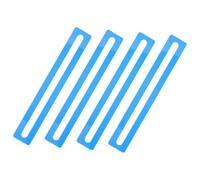 HOMOCONO Righelli di Lettura Guida per Dislessia in Acrilico Blu 4 Pezzi, Strumenti per Tracciamento Linee Carte Mahjong, e Studenti