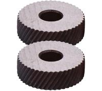 HOMOCONO Rotella Zigrinata Lineare in Acciaio Resistente Set 2 Pezzi per Godronatura Grossolana e Lavorazioni di Tornio