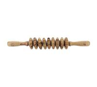 HOMOCONO Rullo Massaggiatore in Legno a 9 Rotelle per Schiena e Addome, Design a Rullo per Alleviare la Fatica Muscolare, per Uso Domestico