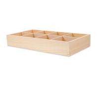 HOMOCONO Scatola Contenitore in Legno 8 Scomparti Multi-griglia, Vassoio per Fioriere Resistente e Non Deformabile, per Progetti di Giardinaggio e Decorazione Casa