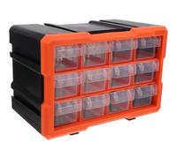 HOMOCONO Scatola Organizer per Componenti Scomparti, Pvc, Visibile | Viti e Componenti Elettronici, Combinazione Flessibile, Salvaspazio, per Armadietto Portautensili