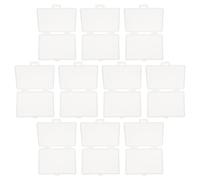 HOMOCONO Scatola Porta Biglietti da Visita Trasparente e Custodia per Batterie Domestiche 10 Pezzi, Contenitore Multifunzione Compatto, Resistente e Leggero per Ufficio e Viaggi