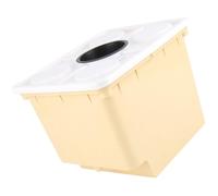 HOMOCONO Secchio Comodo Fuori Suolo Facile Pp e Beige Coltivazione in Montare da Usare, Vaso per Piante Verdi e Ortaggi per Serra e Giardino