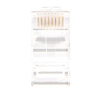 HOMOCONO Set 100 Pezzi Connettori Rj45 Cat5e e Cat5 per Cavo Ethernet 8 Contatti in Rame Puro e Plastica Resistente per Trasmissione Dati ad Alta Velocità