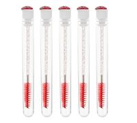HOMOCONO Set 10pz Scovolino in Plastica Rosso Design Ergonomico e Forma Innovativa, Pennelli per Occhi per Viaggi