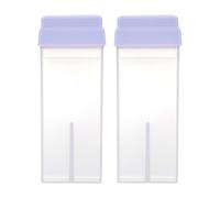 HOMOCONO Set 2 Bottiglie per Cera Depilatoria in Abs, Leggere e Pratiche per Conservazione e Trasporto, Design Semplice per Uso in Salone o Viaggi Colore Casuale