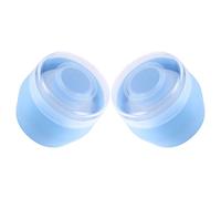 HOMOCONO Set 2 Pezzi Puff in Morbido Peluche per Talco Corpo, in Pp Resistente che Non Si Deforma, con Scatole Porta Polvere la Cura della Pelle Infantile