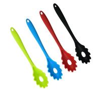 HOMOCONO Set 4 Pezzi Cucchiai in Silicone per Scolare Spaghetti Utensili da Cucina Pratici Facili da Pulire per Uso in Cucina e Casa Colore Casuale