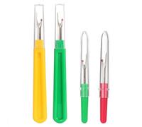 HOMOCONO Set 4 Pezzi Scucitrice per Cucito in Metallo e Plastica, Attrezzo per Scucire i Punti Manico Ergonomico, per Lavori di Cucito Precisi Colore Casuale