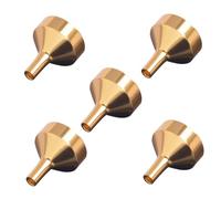 HOMOCONO Set 5 Mini Imbuto in Acciaio Inossidabile Oro per Oli Essenziali e Profumi, Resistenti a Graffi e Rotture, per Cucina e Scuole