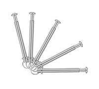 HOMOCONO Set 5 Pezzi Rivetti e Dadi per Albero Ventaglio Pieghevole 3mm Anello, Accessori per Riparazione Ventaglio Portatile, Elementi di Fissaggio Resistenti per Uso Manuale