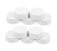 HOMOCONO Set Da 10 Tappo Interno in Pvc Filettatura Interna Bianca con Guarnizione Speciale per Chiusura Ermetica e Resistenza ai Prodotti Chimici