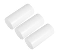 HOMOCONO Set da 3 Bastoncini Deodoranti in Plastica Bianca, 30 G, Meccanismo Twist-Up per Viaggi e Facile Dosaggio