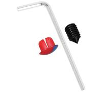 HOMOCONO Set da 3 Tappi Copri Foro per Rubinetti Caldi e Freddi da Bagno e Cucina Indicatore Rosso/blu, Viti Esagonali e Chiave a Brugola, Accessori Compatibili per Lavelli e Installazione