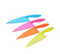 HOMOCONO Set di Coltelli per Torta in Plastica, Facile da Pulire e Usare, per Feste e Matrimoni, Adatto per Pane e Dolci Colore Casuale