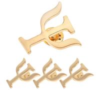 HOMOCONO Spille Psicologo in Metallo Oro 4 Pezzi Spille Simboliche per Ufficio e Scuola, Accessori Psicologia Versatili per Uomo e Donna
