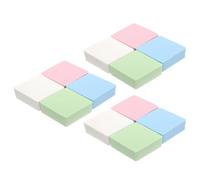 HOMOCONO Spugnette Trucco Rombiche 12 Pezzi per Fondotinta e Cipria Doppio Uso Asciutto e Bagnato Accessorio Portatile per Polvere per Uso Casa e Professionale