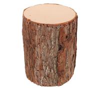 HOMOCONO Supporto in Legno per Ceppi d'Albero 20 CM Altezza, Portacandele Rustico Fai da Te, Decorazione Natalizia e Segnaposto per Eventi all'Aperto