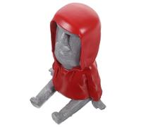 HOMOCONO Supporto per Telefono Moai in Resina Rossa Base Robusta, Supporto Decorativo e Funzionale per Smartphone, come Porta Cellulare da Scrivania Originale