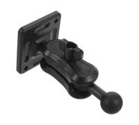 HOMOCONO Supporto per Telefono Veicolare in Plastica Nero con Base Quadrata e Snodi Girevoli a Doppio Articolazione da 17mm per Camion e Scenari di Guida