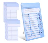 HOMOCONO Tabella Routine Blu Slider Lisci e Supporto Pieghevole in Plastico per Promemoria Visivo e Sistema di Ricompensa e Punizione