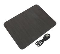 HOMOCONO Tappetino Mouse in Pu Ricarica Wireless 15w, Compatto e Leggero Texture Legno per Ufficio e Gaming, Miglioramento Efficienza Lavoro